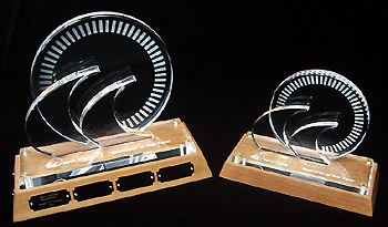 3D Acrylic Spinnaker Sailing Trophy